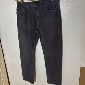 Banana Republic Men's Dark Gray Corduroy Pants - Slim Fit Size 34x30